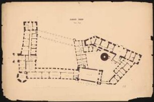 Schloss von Dr. Strousberg, Zbirow Umbau: Grundriss OG