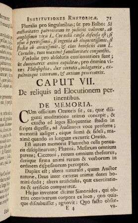 71-76, Caput VII