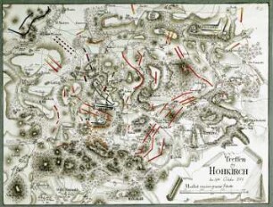 WHK 25 Deutscher Siebenjähriger Krieg 1756-1763: Plan der Schlacht bei Hochkirch, 14. Oktober 1758
