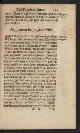Argument deß 5. Capituls.