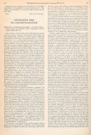 787-789 [Rezension] Koziol, Klaus, Konfirmandenunterricht, aber wie?