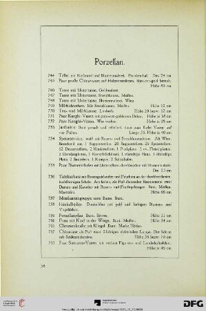 Porzellan (Nr. 744-832)