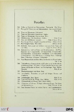 Porzellan (Nr. 744-832)