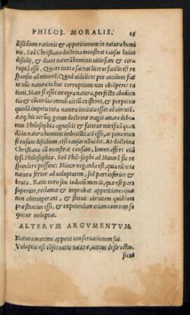 Alterum Argumentum