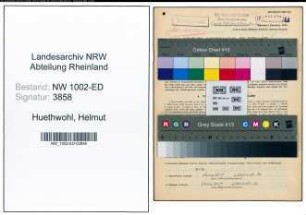 Entnazifizierung Helmut Huethwohl, geb. 16.02.1921 (Lehrer)