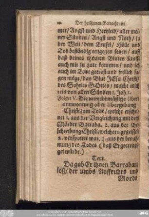 Folget V. Die unrechtmäßige Uberantwortung oder Ubergebung Christi zum Tode ...