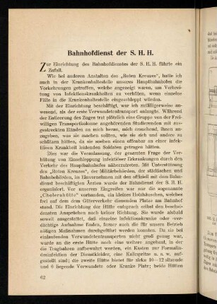 62-66, Bahnhofsdienst der S.H.H.