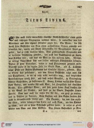 XLIV. Titus Livius
