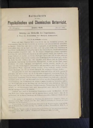 Beiträge zur Methodik des Experimentes. 1. Über die Verwendung der flüssigen Kohlensäure.