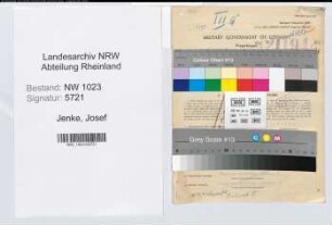 Entnazifizierung Josef Jenke , geb. 05.07.1915 (Polizeibeamter)