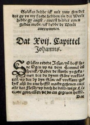 Dat Xviii. Capittel Johannis.