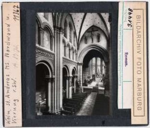 Köln: St. Andreas, Nordwand des Langhauses und Vierung von Südwesten