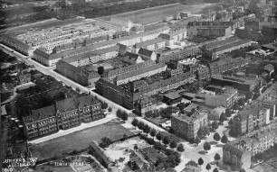 Wohnbebauung in Magdeburg-Stadtfeld Ost : Blickrichtung Südosten