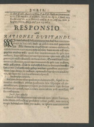 Responsio Ad Rationes Dubitandi.