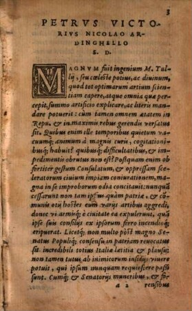 Marci Tvllii Ciceronis De Philosophia, Tomvs ..., 1