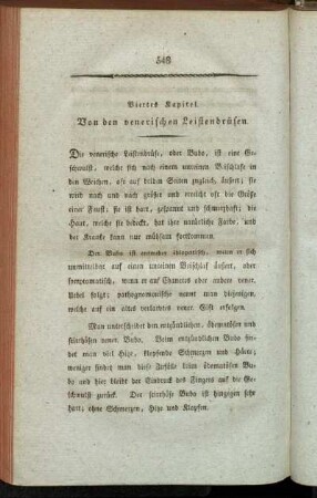 Viertes Kapitel. Von den venerischen Leistendrüsen.