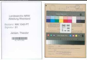 Entnazifizierung Theodor Jansen , geb. 14.08.1906 (Postbeamter)