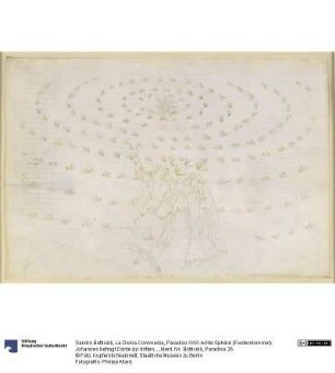 La Divina Commedia, Paradiso XXVI. Achte Sphäre (Fixsternhimmel): Johannes befragt Dante zur dritten theologischen Tugend, der Liebe; Dante erhält seine Sehkraft verstärkt zurück; Das Licht Adams erscheint