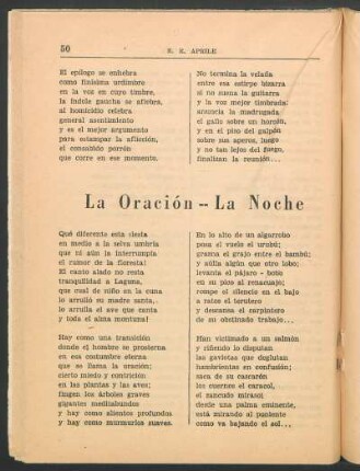 La Oración - La Noche