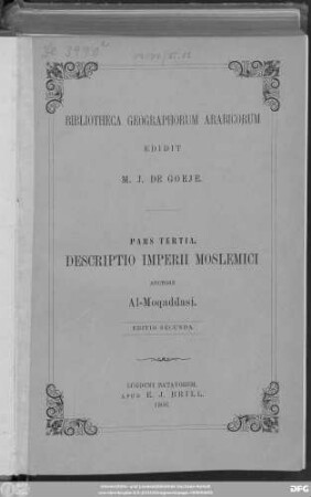 Kitāb Aḥsan at-taqāsīm fī maʿrifat al-aqālīm