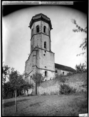 Sinsheim Stiftskirche ehemalige Klosterkirche auf dem Michaelsberg Südwestseite - Außenansicht