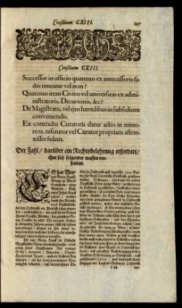 Consilium CXIII.
