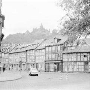 Altstadt von Wernigerode mit Blick auf das Schloss