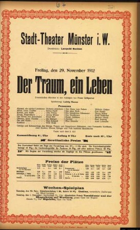 Der Traum, ein Leben