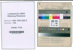 Entnazifizierung Fritz Jander , geb. 23.01.1901 (Angestellter)