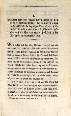 Magazin für christliche Dogmatik und Moral, deren Geschichte und Anwendung im Vortrag der Religion. 14, 14. 1808