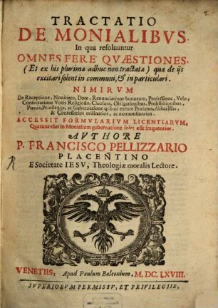 Tractatio de Monialibus