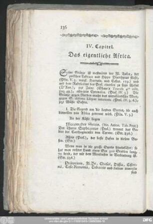 IV. Capitel. Das eigentliche Africa.