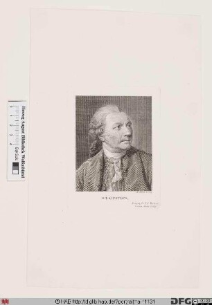 Bildnis Friedrich Gottlieb Klopstock