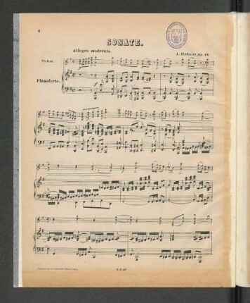 Sonate. [Piano.]