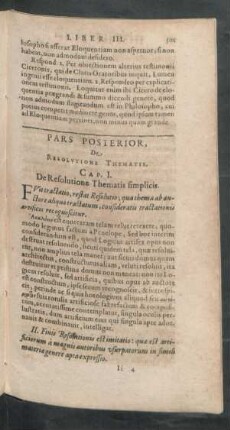 Pars Posterior, De Resolutione Thematis
