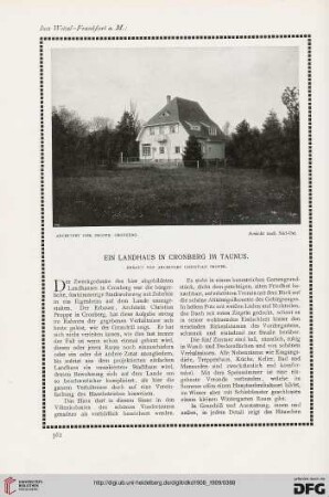 Ein Landhaus in Cronberg im Taunus