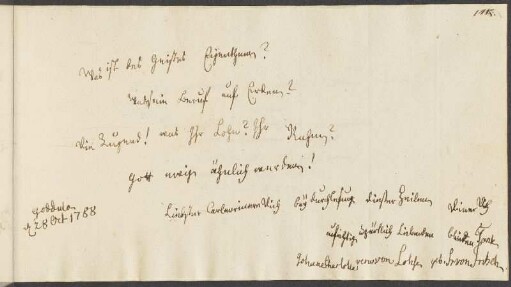 Eintrag 16: Johanna Charlotte von Lohse, Weimar, 31.12.1787