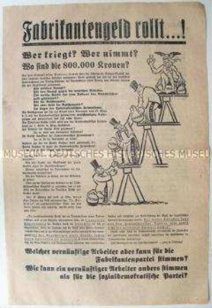 Illustrierter Sonderdruck der Deutschen sozialdemokratischen Arbeiterpartei zur Parlamentswahl in der Tschechoslowakei 1935