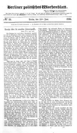 No 24, 11. Juni 1836