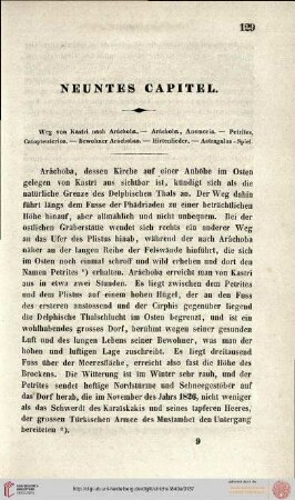 Neuntes Capitel