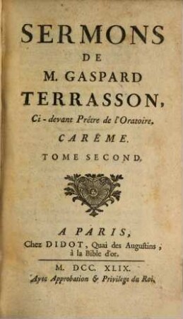Sermons, 2. Carême