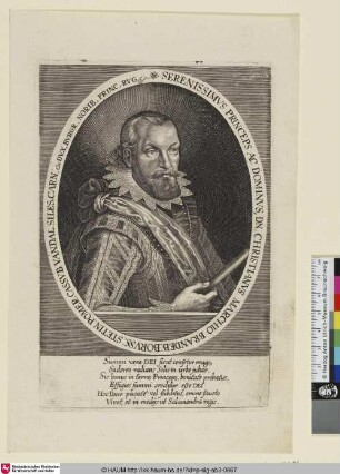 Christianus Marchio [Christian Markgraf von Brandenburg]