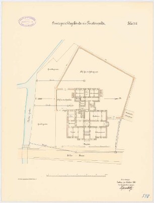 Amtsgericht, Finsterwalde: Lageplan 1:200