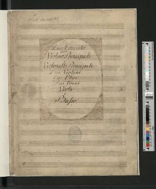 Symphonies concertantes in C major : Partitur des 1. Satzes ; Duo Concerto per Violino e Violoncello
