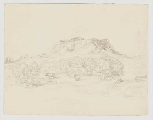 Blick auf die Akropolis in Athen