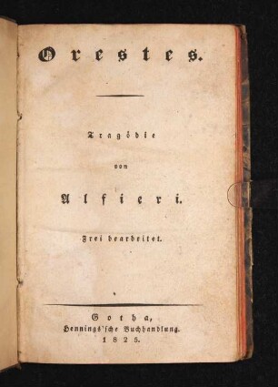 4: Orestes : Tragödie