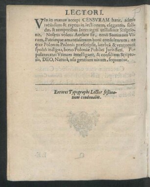 Lectori.