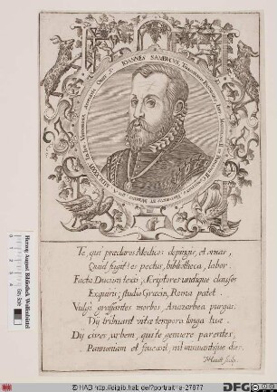 Bildnis Johannes Sambucus (eig. János Zsámboky)