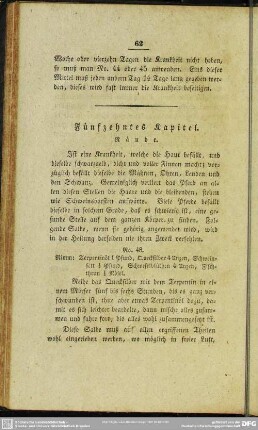 Fünfzehntes Kapitel. Räude