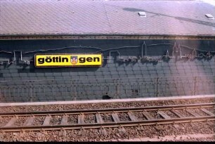 Göttingen: Bahnhofsschild: Göttingen